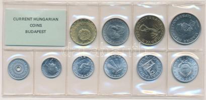 1989. 2f-20Ft 10db klf érmés forgalmi sor fóliatokban T:1