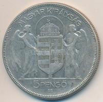 1930. 5P Ag "Horthy-jobbra" T:3 Adamo P8