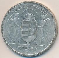 1930. 5P Ag "Horthy-jobbra" T:3 Adamo P8