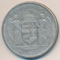 1930. 5P Ag "Horthy-jobbra" T:3 Adamo P8