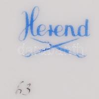 Herendi csipkebogyó mintás nagy kaspó, kézzel festett, jelzett, hibátlan, m:20 cm d:24 cm