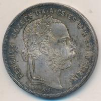 1877KB 1Ft Ag "Ferenc József / Középcímer" Körmöcbánya T:2,2-
Hungary 1877KB 1 Forint Ag &...