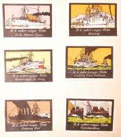 Reklámbélyeg és levélzáró gyűjtemény sok militáriával összesen kb 400 levélzáró