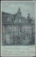 Leiden, Stadhuis / town hall, hold to light litho (small tear)