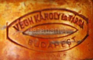 Cca 1930 Végh Károly és társa Budapest szódás üveg, jelzett, m:26 cm