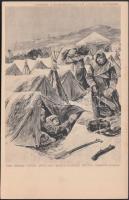 War series. Under snow and earth. Russian troops camping No. 5224