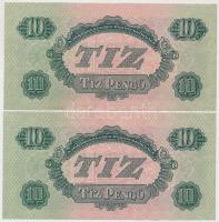 1944. 10P "A Vöröshadsereg Parancsnoksága" (2x) sorszámkövetőek T:I-