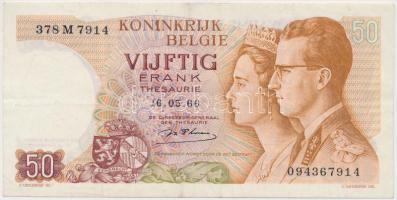 Belgium 1966. 50Fr T:III Belgium 1966. 50 Francs C:F