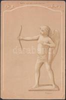Bureau de Marriage / Office of Marriage, Cupid, lawyer, humour, hold to light litho (small tear)