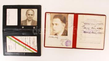 1928-1951 2 db fényképes újságíró igazolvány