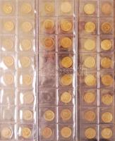 Szovjetunió / Oroszország 1927-1994. 1k - 5R klf db-ból álló fémpénz gyűjtemény 7 lapos albumba rend...