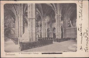 Budapest I. Mátyás templom, belső; Ganz Antal