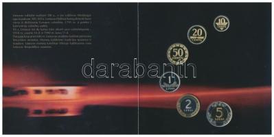 Litvánia 2003. 10c-5L (6xklf) forgalmi sor dísztokban T:PP Lithuania 2003. 10 Centas - 5 Litas (6xdiff) coin set in case C:PP