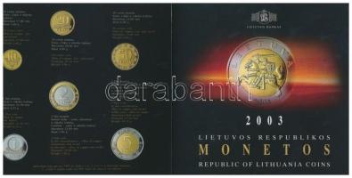 Litvánia 2003. 10c-5L (6xklf) forgalmi sor dísztokban T:PP
Lithuania 2003. 10 Centas - 5 Litas (6xdi...