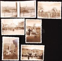 cca 1910 Szarajevó 6 db mozgalmas fotó 9x6 cm, cca 1910 Sarajevo 6 interesting photos 9x6 cm