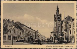 Munkács, Horthy Miklós tér, Rákóczi utca / Horthy square, Rákóczi street