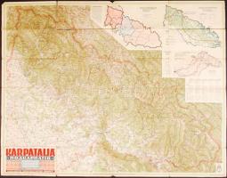 Kárpátalja, M.Kir. Honvéd Térképészeti Intézet, 1942, 84×104 cm