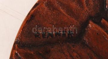 Renner Kálmán (1927-1994): Körösi Csoma Sándor. Bronz plakett, kétoldalas, jelzett, d:9,5 cm