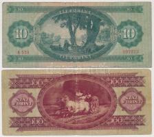 1947. 10Ft + 1947. 100Ft (2x) + 1949. 100Ft (2x) +  T:III-