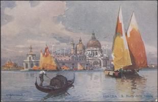Venice, Venezia; S. Maria della Salute / boats s: Sormani (EK)