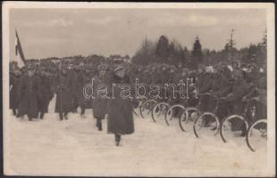 1939 Uzsok, magyar-lengyel baráti találkozás a visszafoglalt ezer éves határon / Hungarian-Polish meeting near the border, soldiers