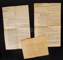 1917 Német nyelvű tábori levelezés a robbanóanyagok összetételéről, a lőszerekről, és az ellenséges készletekről / 1917 German field-post about exploders, munition