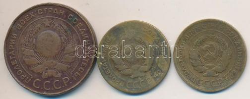 Szovjetunió 1924,1926,1927. 5k T:2-,3 
Soviet Union 1924,1926,1927. 5 Kopeks C:VF,F