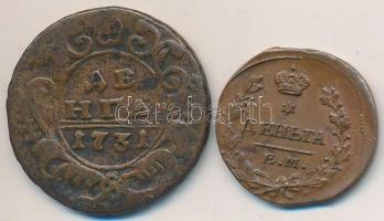 Oroszország 1731. 1D + 1819EM 1D T:2,3 Russia 1731. 1 Denga + 1819EM 1 Denga C:XF,F