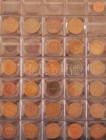 Oroszország / Szovjetunió 1853-1991. 1/2k-5k klf db-ból álló gyűjtemény 10db ezüsttel 8 lapos albumba rendezve T:vegyes Russia / Soviet Union 1853-1991. 1/2 Kopek - 5 Kopek diff pcs with 10 silver coins in collection, in collectros album with 8 sheets C:mixed