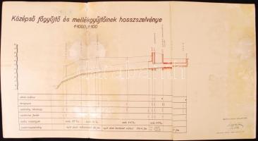 cca 1930 A Weiss Manfréd Rt. csepeli gyártelepének csatornázási tervrajzai. Összesen 7 db nagyméretű tervrajz