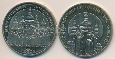 Ukrajna 1998. 5H Cu-Ni-Zn "Szent Mihály Székesegyház" + 5H Cu-Ni-Zn "Kijev-Pechersk S...