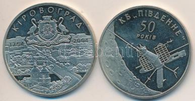 Ukrajna 2004. 5H Cu-Ni-Zn "50 éves a Pivdenne Dizájn" + 5H Cu-Ni-Zn "250 éves Kirovoh...