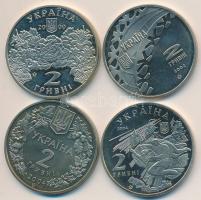 Ukrajna 2000-2004. 2H (4xklf) T:P Ukraine 2000-2004. 2 Hryvni (4xdiff) C:P
