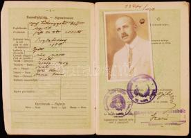 1928 Nyugalmazott bíró útlevele