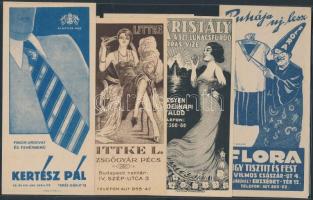 1900-1920 7 db klf képes számolócédula