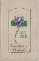 Easter, floral Art Nouveau