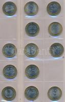 Oroszország 2006-2008. 10R (13x) klf emlékkiadások berakólapon T:1-,2
Russia 2006-2008. 10 Rubles (1...