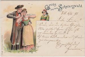 1898 Schwarzwald, folklore, litho (Rb)
