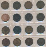 Oroszország 1879-1910. 2k (16x) + 1878-1913. 3k (12x) T:vegyes
Russia 1879-1910. 2 Kopeks (16x) + 18...