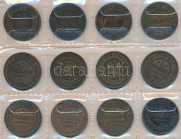 Oroszország 1879-1910. 2k (16x) + 1878-1913. 3k (12x) T:vegyes
Russia 1879-1910. 2 Kopeks (16x) + 18...