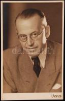 1944 Komor Vilmos (1895-1971) karmester aláírt fotója