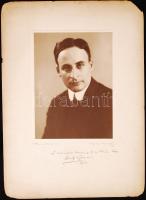 Martin Spanjaard (1892-1942) karmester dedikált fotója Komor Vilmos részére. Vajda M. Pál aláírt fotója. / Martin Spanjaard conductor's autograph signed photo to Vilmos Komor conductor. 32x43 cm