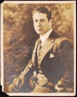 Armanelo Tokaylan karmester dedikált fotója Komor Vilmos részére. Hajtásnyommal / Armanelo Tokaylan conductor's autograph signed photo to Vilmos Komor conductor. Folded. 32x43 cm