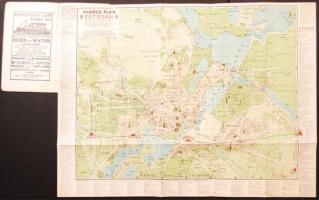 cca 1900 Pharus Potsdam térkép / Map of Potsdam