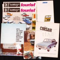 cca 1970-1980 10 db képes autó katalógus, közte Wartburg is