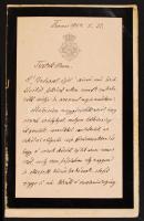 1906 Benedek László (Adrien): Budapest éjjel c. frivol könyvének reklámja. Az előszó és egy fejezet,...