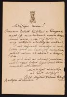 1906 Benedek László (Adrien): Budapest éjjel c. frivol könyvének reklámja. Az előszó és egy fejezet,...