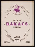 1924 Arad Bakács Miksa divatüzlete képes reklámfüzet. / Arad fashion shop advertising 8p.