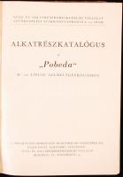 cca 1960 Alkatrészkatalógus a Pobeda M 20 típusú személygépkocsihoz