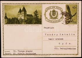 dr. Visnya Aladár (1878-1959): tanár, botanikus, zoológus saját kézzel aláírt levelezőlapja